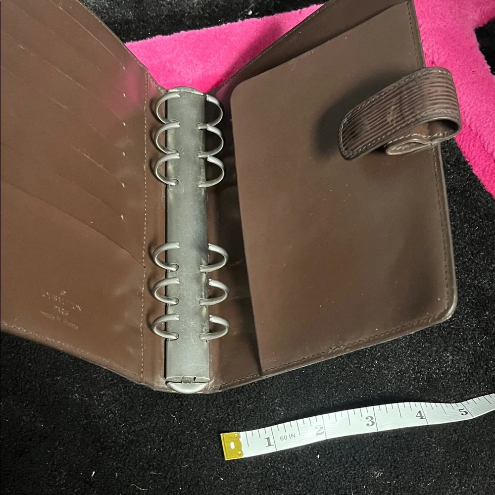 Louis Vuitton Brown Epi Leather Small Ring Agenda Cover PM